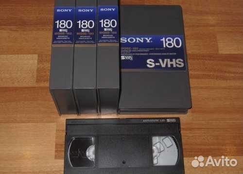 Видеокассеты sony S-VHS mqse-180