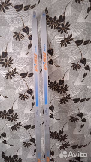 Лыжи полупластиковые visu 195, коньки хоккейные 46