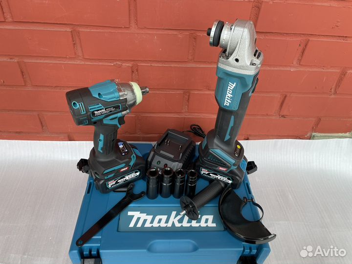 Набор makita 2в1 болгарка+гайковерт
