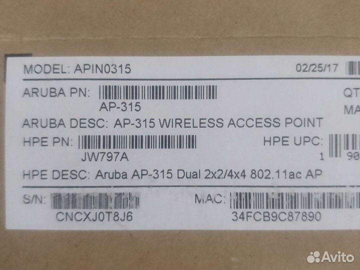 Точка доступа Aruba apin0315