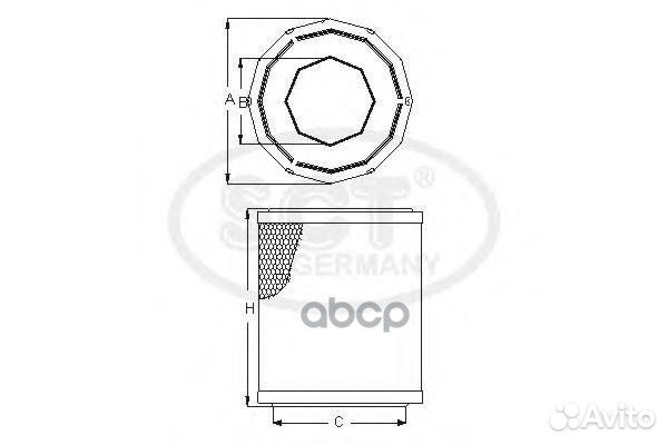 Фильтр воздушный SB070 SCT