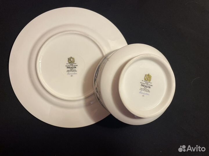 Чашка с блюдцем фарфор