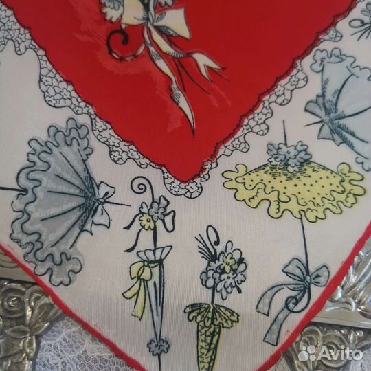 Стильный платок - косынка Зонты