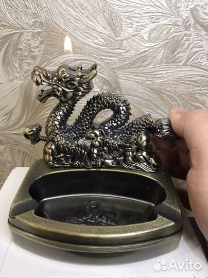 Пепельница с зажигалкой -Дракон(символ 2024 г.)