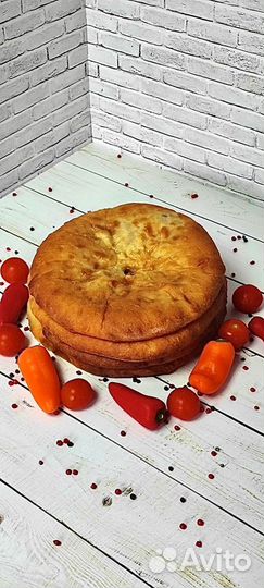 Авторское блюдо Осетинский пирог рыба/рис Доставка