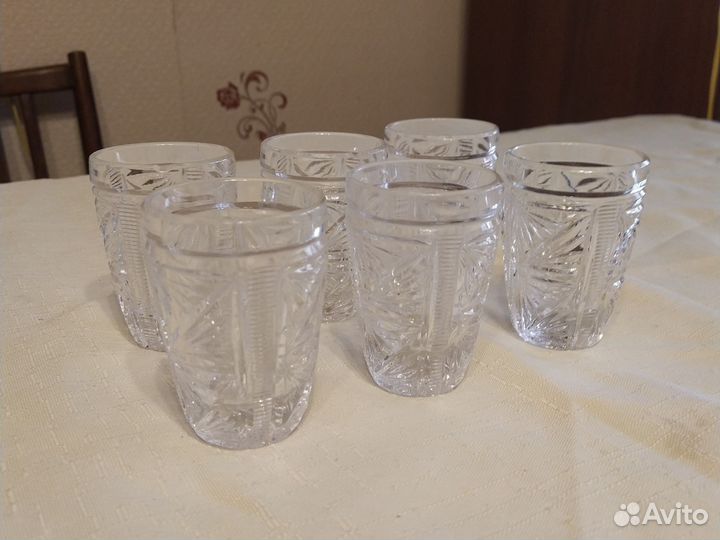 Стопки хрустальные СССР
