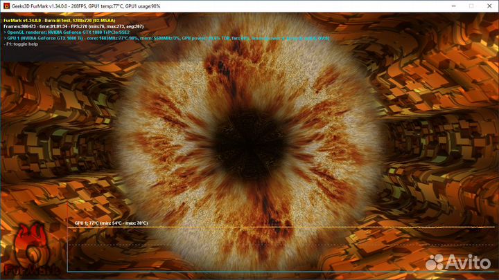 Видеокарта MSI GeForce GTX 1080ti Armor 11G