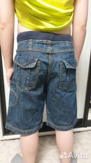 Пакет- рост140- Бриджи+новая футболка+худи+шлёпки