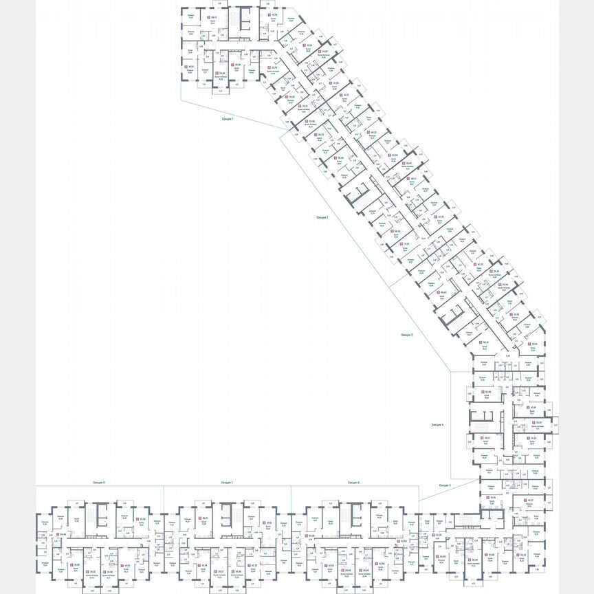 2-к. квартира, 71,8 м², 9/16 эт.