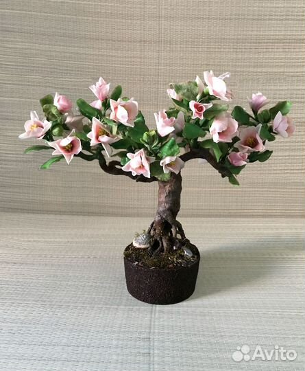 Дерево Бонсай хенд-мейд из холодного фарфора