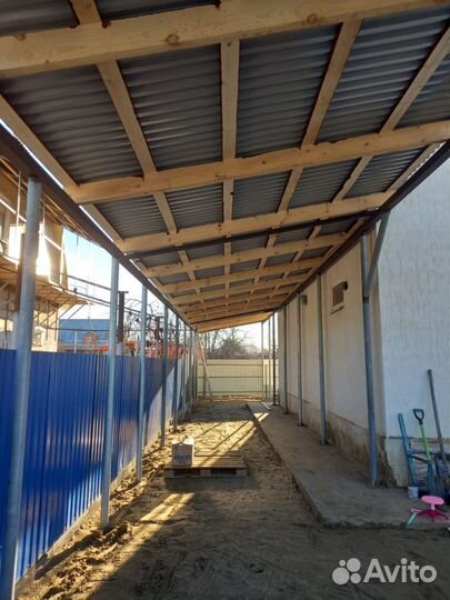 Установка столбов для забора,навеса, бурение лунок