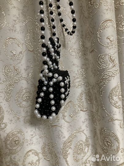 Сумка из бусин «chanel» + брелок