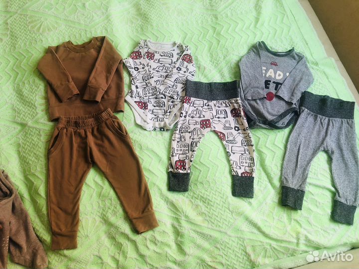 Детские вещи пакетом для мальчика 68 74 80