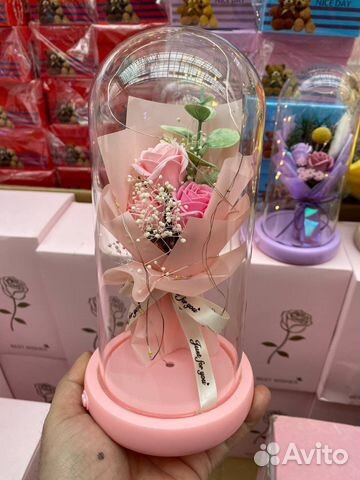 Подарок вечный букет в колбе