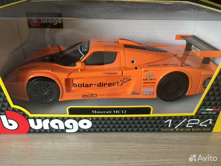 Bburago ferrari porsche maserati sportcars 1:24