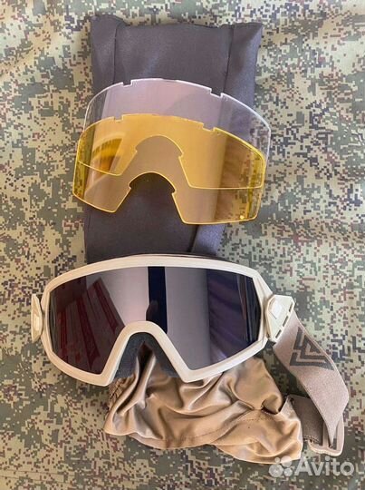 Очки защитные противоосколочные / для любых шлемов
