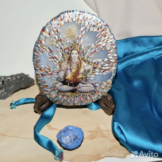 Алтарный артефакт на агате Шива