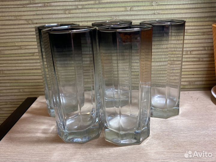 Бокалы омбре, стаканы