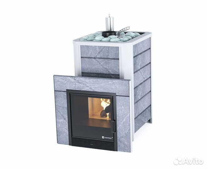 Печь для бани нержавейка «Ялта 25» в облицовке