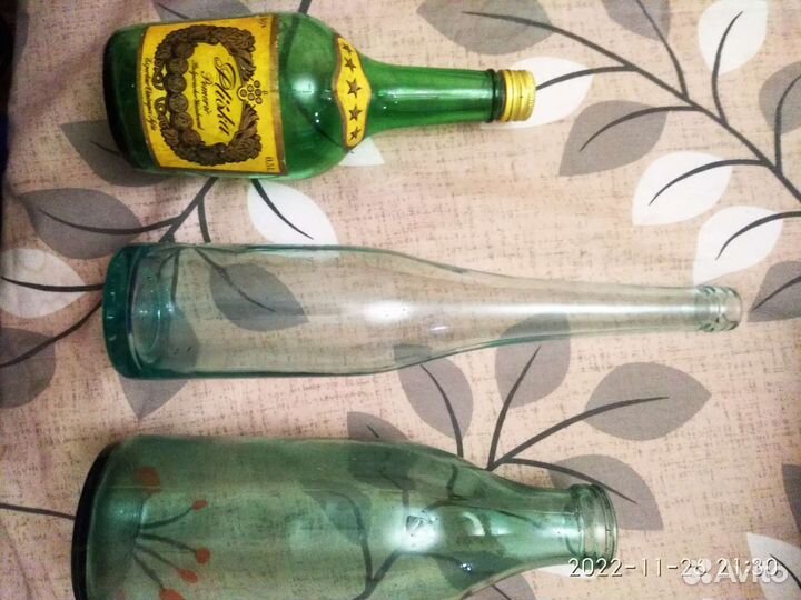 Бутылка стеклянная пустая СССР