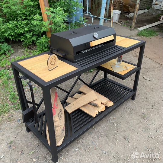 Мангал + гриль + барбекю