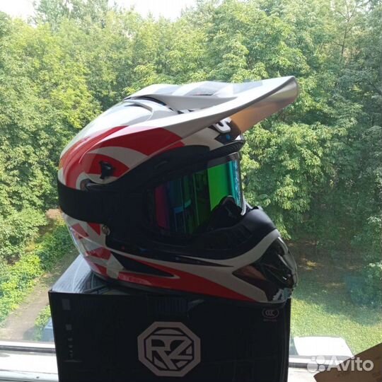 Шлем + бонус для мотокросса, питбайка