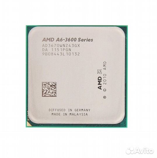 Б/у процессор сокет FM AMD A6-3670К - ad3670wnz43g