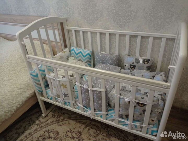 Комплект в кроватку и конверт на выписку