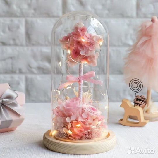 Букеты из сухоцветов в колбе