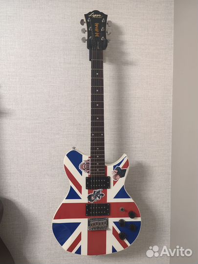 Электрогитара Lyon Washburn Union Jack Def Leppard