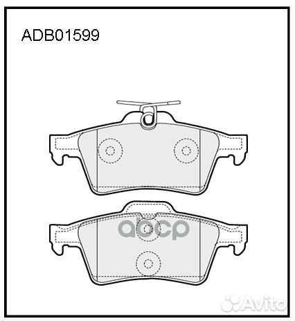 Колодки тормозные дисковые heavy duty зад A