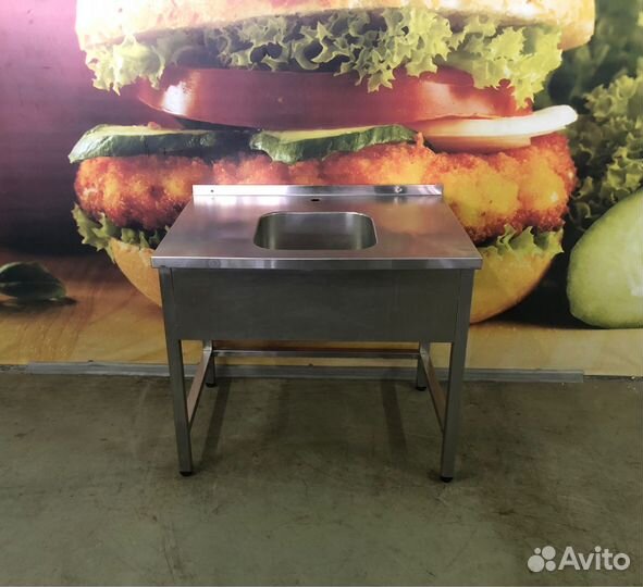 Ванна моечная из нержавеющей стали 100*70 см