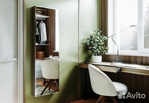 Гладильная доска Смарт с зеркалом, Венге