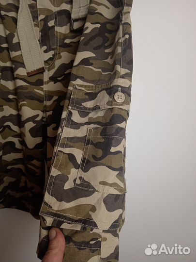 Шорты Карго камуфляж 50р 100 %-хлопок