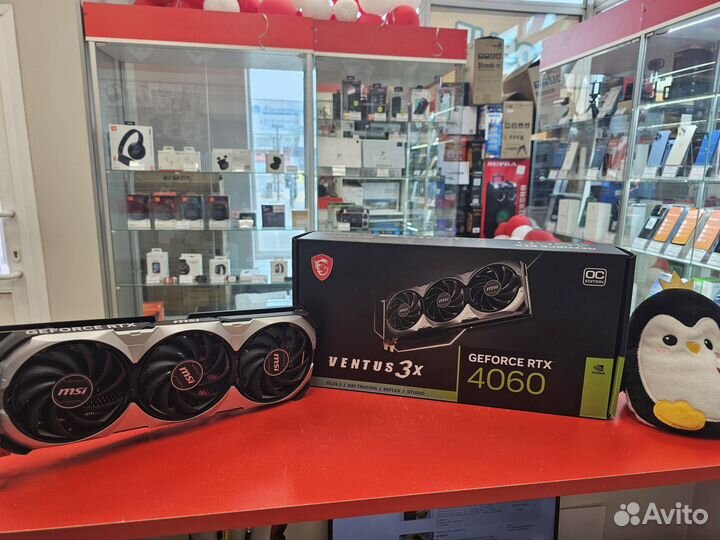 Видеокарта MSI GeForce RTX 4060 ventus 3X 8GB