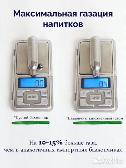 Баллончики со2 и N2O для сифонов 50 шт