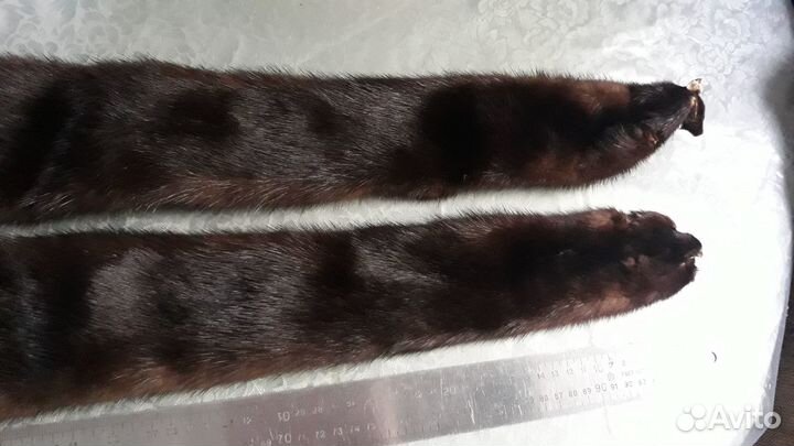 Норка, шкурка, 2 чулка
