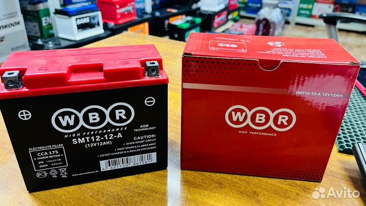 Аккумулятор WBR SMT 12-12-A (12ач) на Мотоцикл