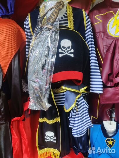 Костюм пирата, разбойника новый 134
