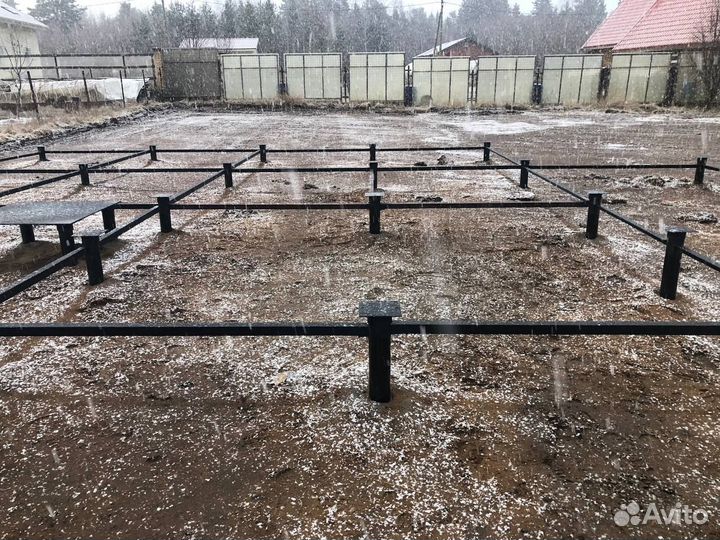 Сваи винтовые 57-108 монтаж установка под ключ