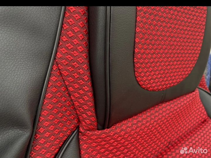 Автомобильные чехлы ваз 2107 красные