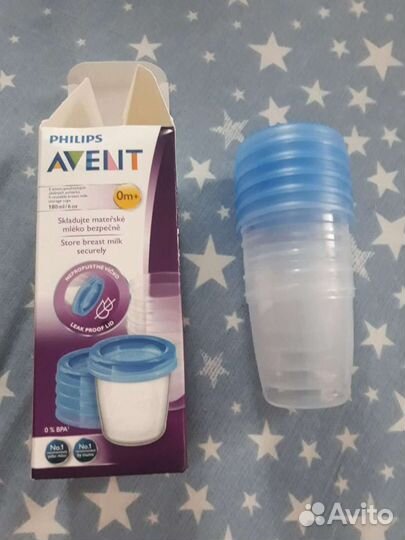 Набор контейнеров для грудного молока Avent