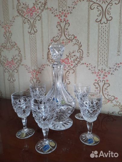 Графин с рюмками Bohemia Crystal