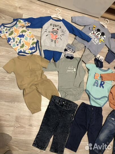 Вещи пакетом на мальчика 68 74 80