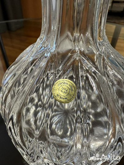 Графин хрустальный СССР новый Чехословакия