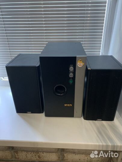 Активный сабвуфер sven и колонки