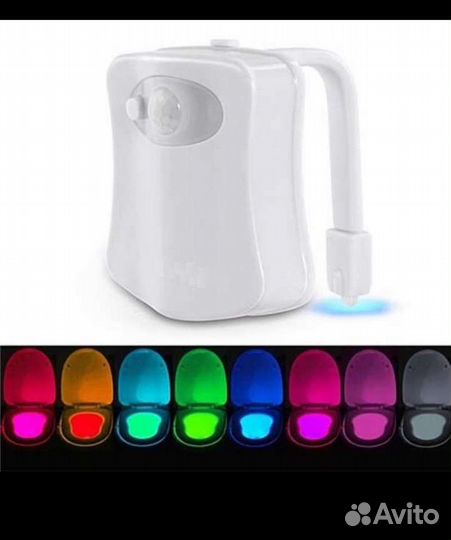 Цветодиодная подсветка для унитаза 8цветов