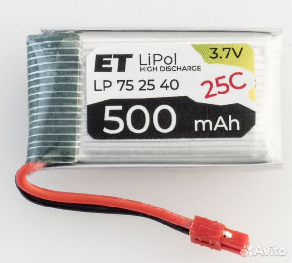 Аккумулятор ET LP752540-20CX 3.7В, 500мАч, Li-Pol