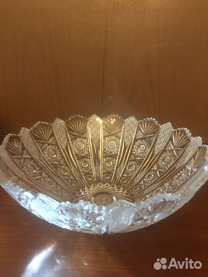 Хрустальная ваза богемия