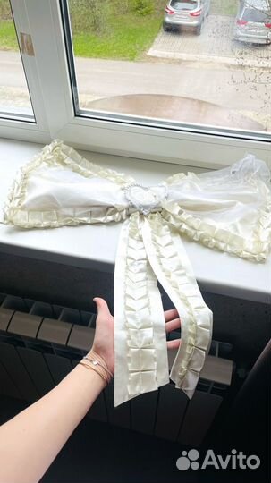 Бант свадебный на машину